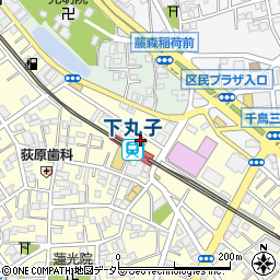 ダイソー下丸子駅前店周辺の地図