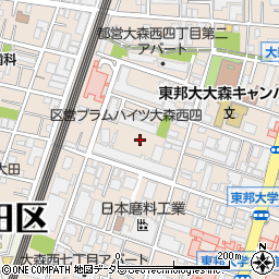 東京都大田区大森西4丁目18周辺の地図