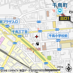 東京都大田区千鳥3丁目17周辺の地図