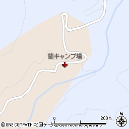 蘭キャンプ場周辺の地図