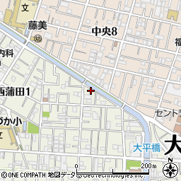 東京都大田区西蒲田1丁目5-2周辺の地図