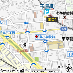 東京都大田区千鳥3丁目16周辺の地図