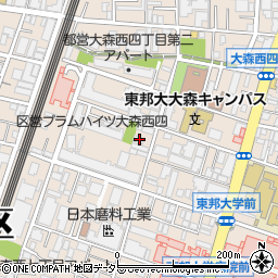 東京都大田区大森西4丁目18-12周辺の地図
