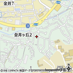 東京都町田市金井ヶ丘2丁目28-14周辺の地図