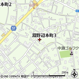 神奈川県相模原市中央区淵野辺本町3丁目20-3周辺の地図