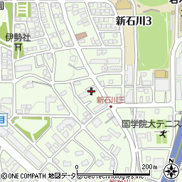 神奈川県横浜市青葉区新石川周辺の地図