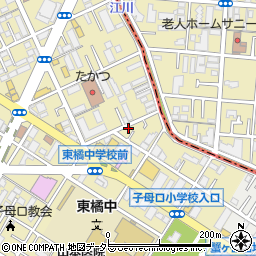 神奈川県川崎市高津区子母口517-3周辺の地図