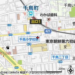東京都大田区千鳥1丁目23周辺の地図