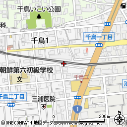 東京都大田区千鳥1丁目26周辺の地図
