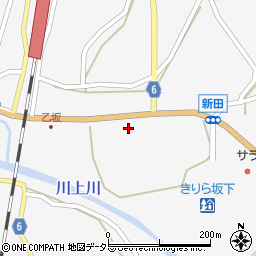 岐阜県中津川市坂下962周辺の地図