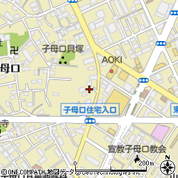 神奈川県川崎市高津区子母口237周辺の地図