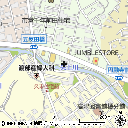 神奈川県川崎市高津区千年46周辺の地図