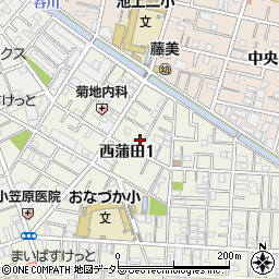 東京都大田区西蒲田1丁目8-10周辺の地図