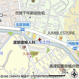 神奈川県川崎市高津区千年46-8周辺の地図