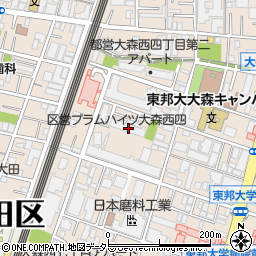 東京都大田区大森西4丁目18-3周辺の地図