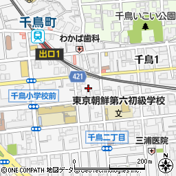 東京都大田区千鳥1丁目24周辺の地図