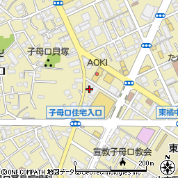 神奈川県川崎市高津区子母口274周辺の地図