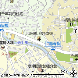 神奈川県川崎市高津区千年15周辺の地図