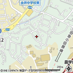 東京都町田市金井ヶ丘2丁目41周辺の地図