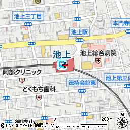 三菱ＵＦＪ銀行東急池上駅 ＡＴＭ周辺の地図