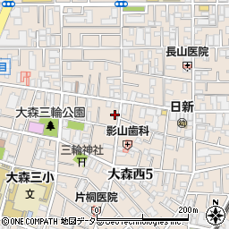 早慶学院　大森蒲田校周辺の地図