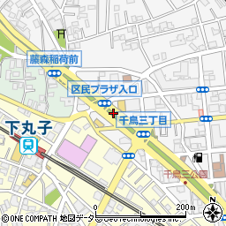 東京都大田区千鳥3丁目12周辺の地図