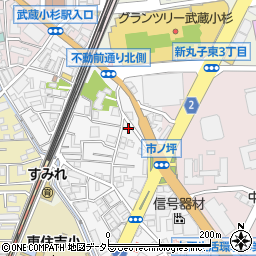 Caliner‐カリネ‐武蔵小杉周辺の地図