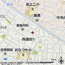 東京都大田区西蒲田1丁目8-18周辺の地図