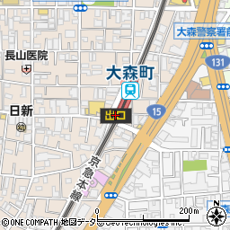 セブンイレブン京急ＳＴ大森町店周辺の地図