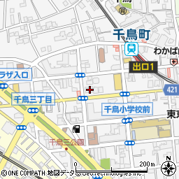 東京都大田区千鳥3丁目15-20周辺の地図