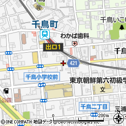 東京都大田区千鳥1丁目周辺の地図