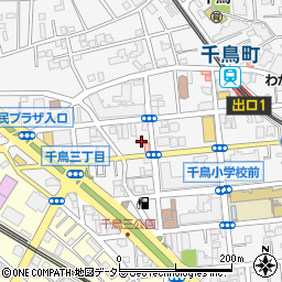 東京都大田区千鳥3丁目14-9周辺の地図
