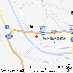 岐阜県中津川市坂下1615周辺の地図