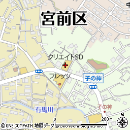 クリエイトＳＤ川崎野川店周辺の地図