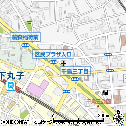 東京都大田区千鳥3丁目12-13周辺の地図