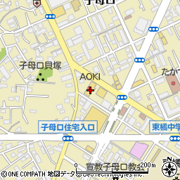 神奈川県川崎市高津区子母口281周辺の地図