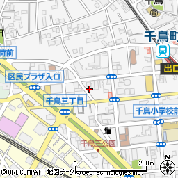 東京都大田区千鳥3丁目14-16周辺の地図