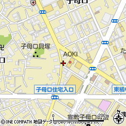 神奈川県川崎市高津区子母口275周辺の地図