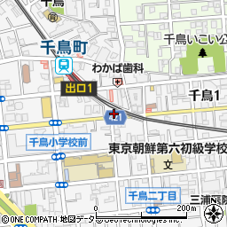 東京都大田区千鳥1丁目22周辺の地図