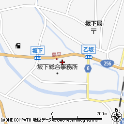 岐阜県中津川市坂下1632周辺の地図