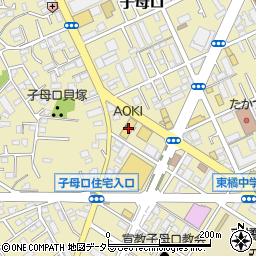 神奈川県川崎市高津区子母口280周辺の地図