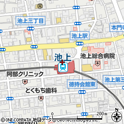 横浜家系ラーメン 希屋 池上店周辺の地図