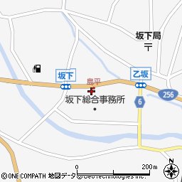 岐阜県中津川市坂下1629周辺の地図