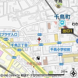 東京都大田区千鳥3丁目14-8周辺の地図