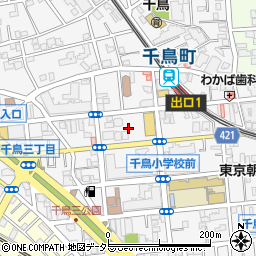 東京都大田区千鳥3丁目15周辺の地図