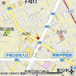 ＨｏｎｄａＣａｒｓ川崎中原店周辺の地図