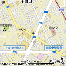 ＨｏｎｄａＣａｒｓ川崎中原店周辺の地図