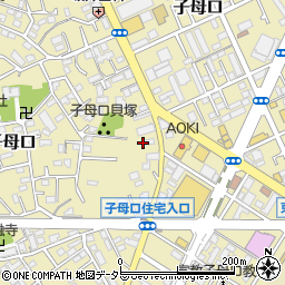 神奈川県川崎市高津区子母口232周辺の地図