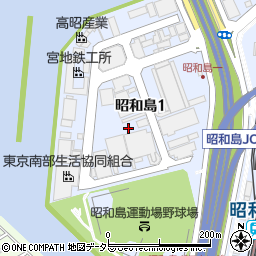 東京都大田区昭和島1丁目5周辺の地図