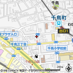 東京都大田区千鳥3丁目14-6周辺の地図